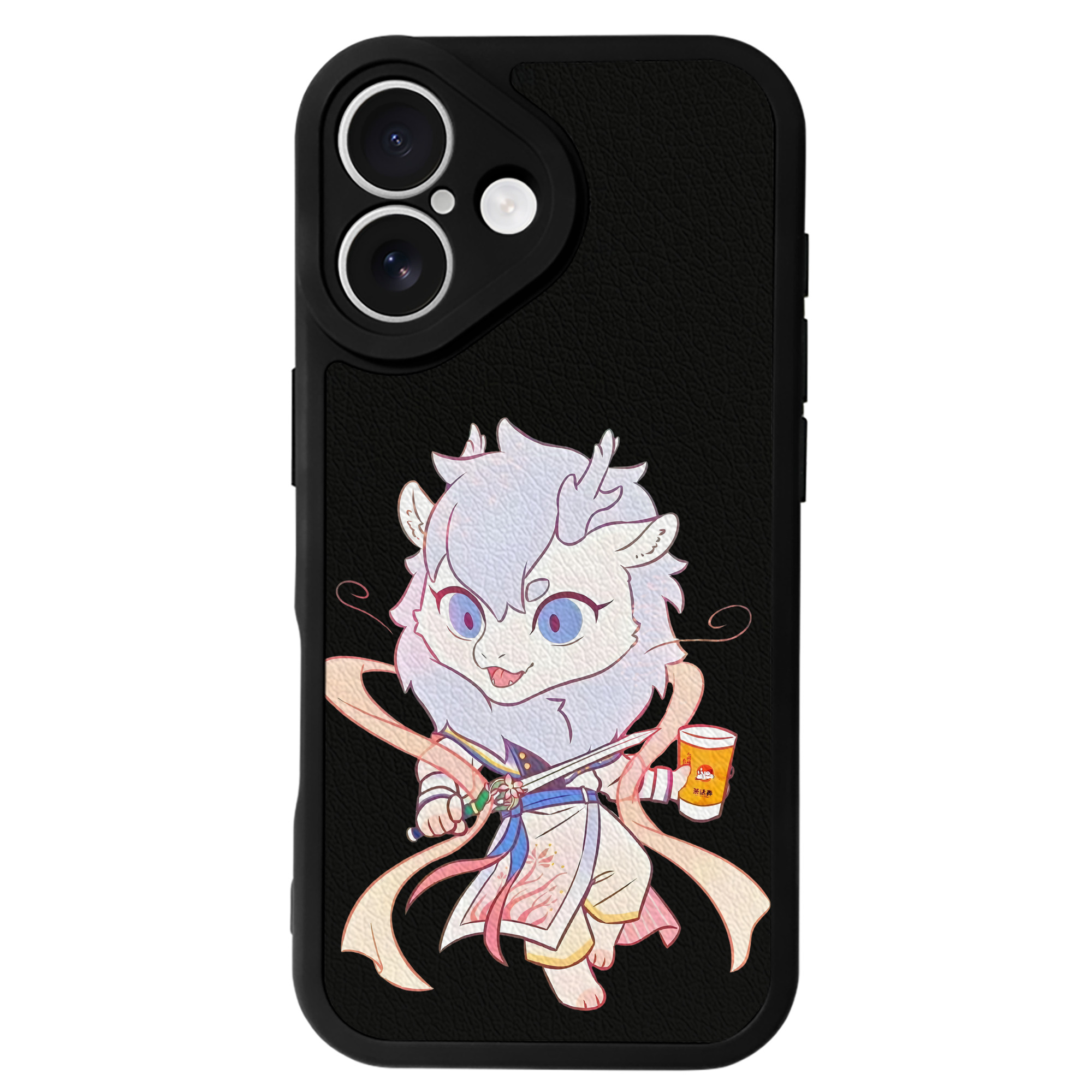 （画像用） Ne Zha 2 ナタ 魔童の大暴れ 【iPhone 16シリーズ対応】シリコンスマホケース（レザー調） 材質：シリコン
